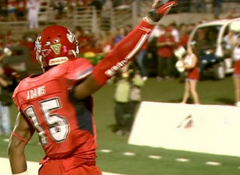 Davante Adams Signed Fresno State Bulldogs Jersey (Beckett) Vegas Raiders W.R.