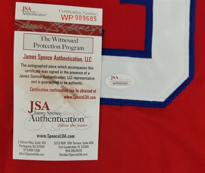 Dale Murphy Signed Atlanta Braves Red Jersey (JSA COA) 2×N.L. MVP (1982,1983)