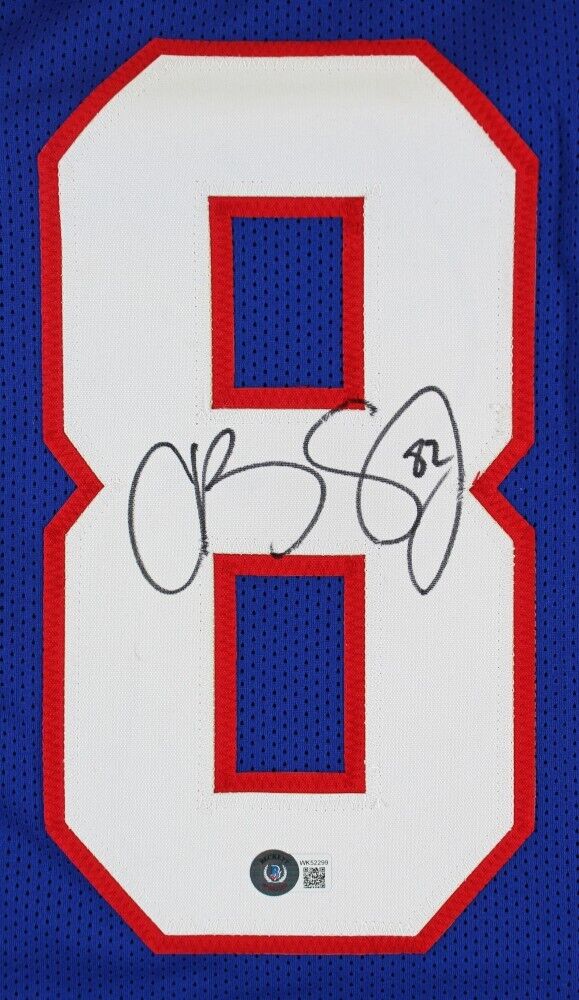 Cole Beasley Signed SMU Mustangs Jersey (Beckett) Cowboys, Bills, Giants, W.R.