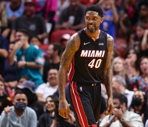 Udonis Haslem Signed Miami Heat Jersey (JSA COA) 3xNBA Champion 2006, 2012, 2013