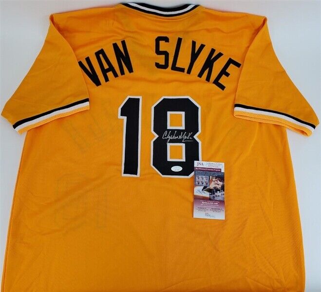 Andy Van Slyke Signed Pittsburgh Pirates Jersey (JSA COA) 3xAll Star Outfielder
