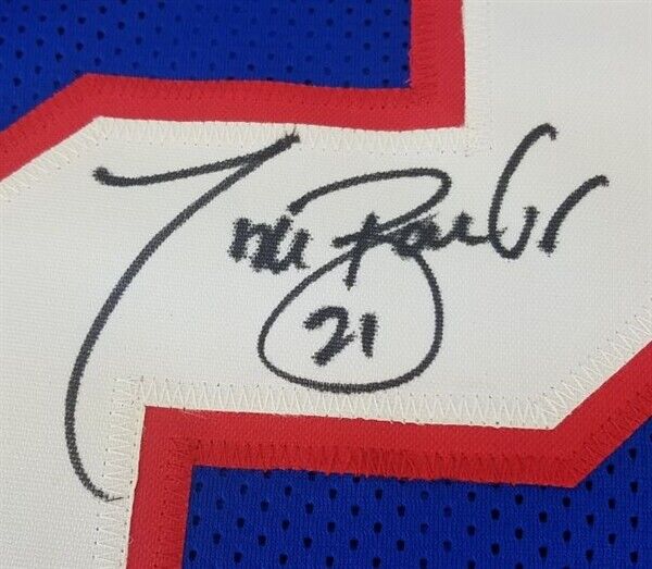 Tiki Barber Signed New York Giants Jersey (JSA COA) 3×Pro Bowl R.B. 2004–2006