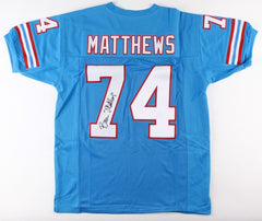 Bruce Matthews Signed Oilers Jersey (JSA COA) 14×Pro Bowl (1988–2001) "O-line"