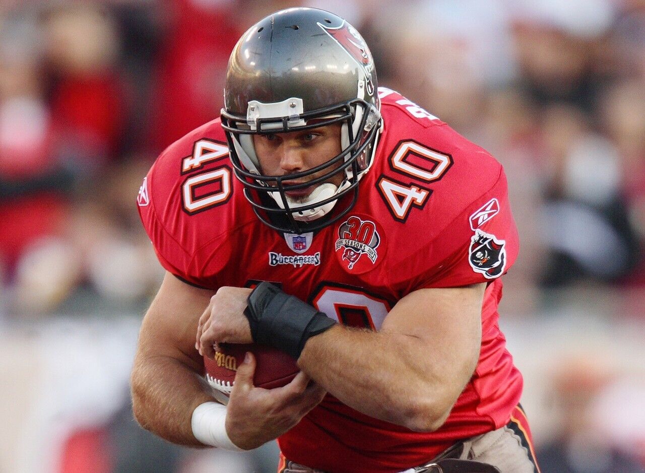 Mike Alstott Signed 2001 Pro Bowl Mini Football (PSA COA) Tampa Bay Buccaneers