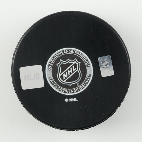 Jacques Lemaire Signed Montreal Canadiens Hockey Puck (COJO COA) NHL HOF 1984