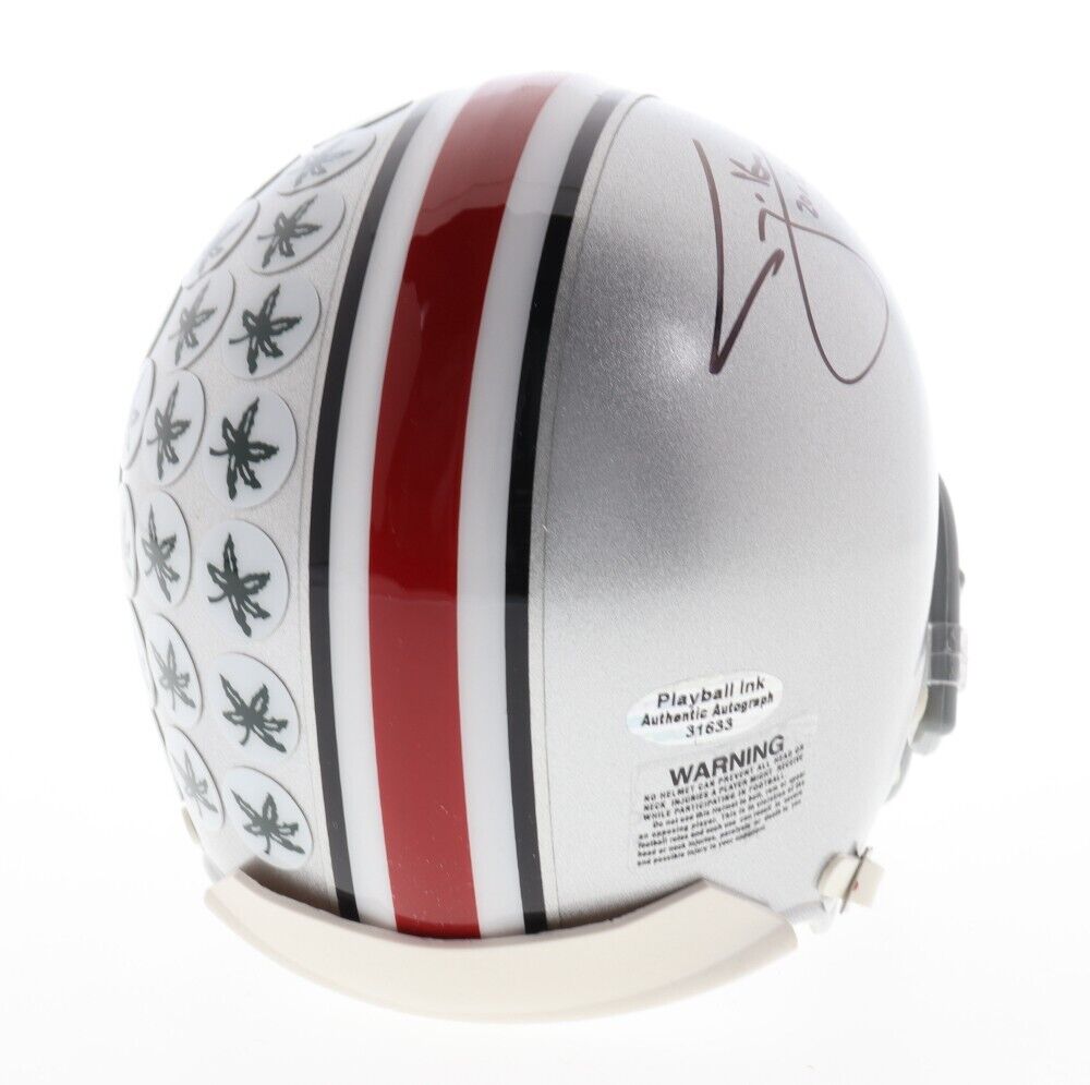Craig Krenzel Signed Ohio State Buckeyes Mini-Helmet Inscr 2002 Nat'l Champs JSA