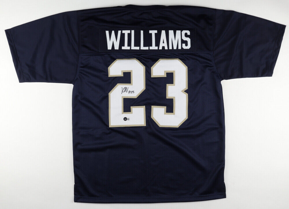 Kyren Williams Signed Notre Dame Fighting Irish Jersey (Beckett) 2021 Junior RB