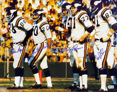 Purple People Eaters, Eller, Marshall, Larsen & Page Signed Vikings Jersey (BAS)