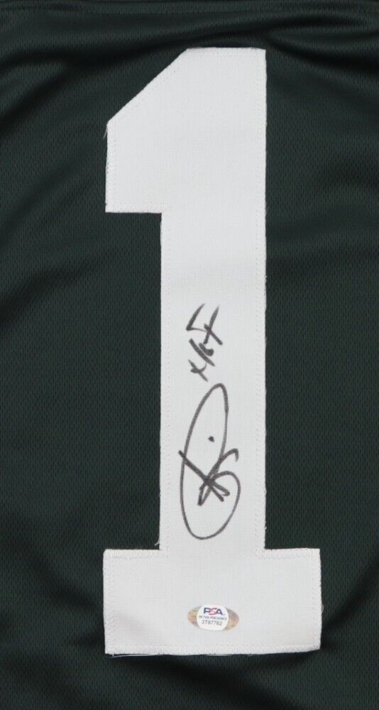 Andre Rison Signed Michigan State Spartan Jersey (PSA) Falcons /Packers Receiver