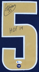 Aeneas Williams Signed St. Louis Rams Jersey Inscribed "HOF 14" (Beckett COA)