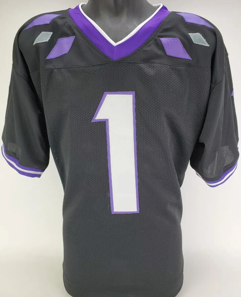 Quentin Johnston Signed TCU Horned Frogs Jersey (Beckett) L.A. Charger Receiver