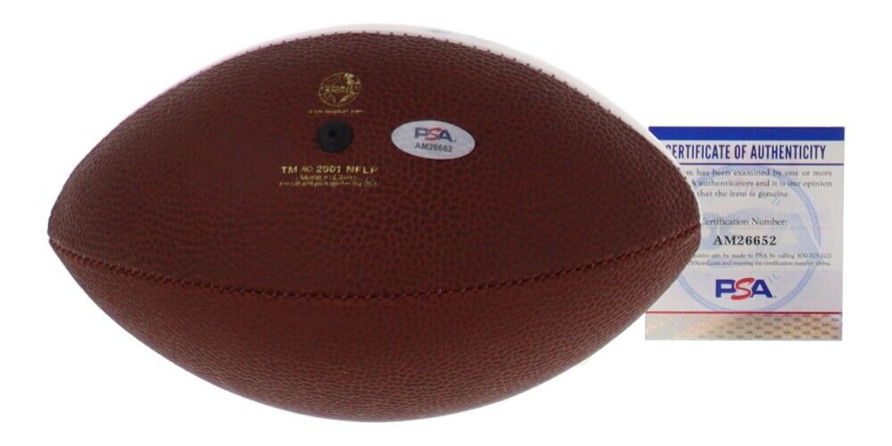 Mike Alstott Signed 2001 Pro Bowl Mini Football (PSA COA) Tampa Bay Buccaneers