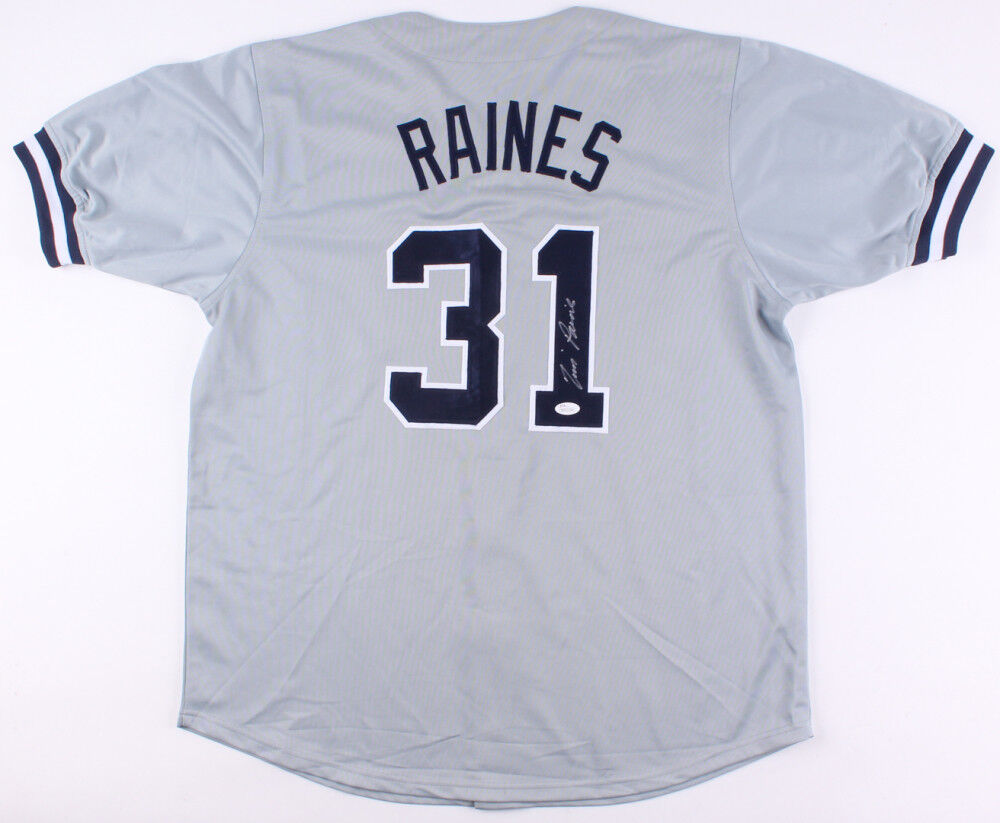 Tim Raines Signed New York Yankees Jersey (JSA COA) 7×All-Star (1981–1987) HOF