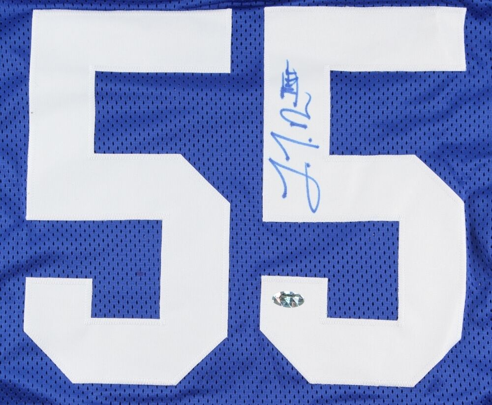 J. T. Thomas Signed New York Giants Jersey (First Class COA) Starting Linebacker