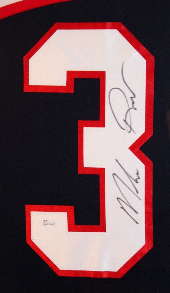 Mike Richter Signed Team USA 35x43 Custom Framed Jersey (JSA) N Y Rangers Goalie
