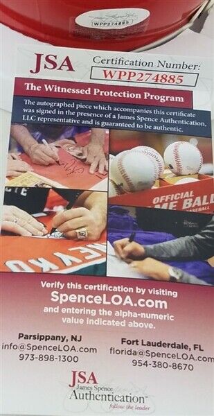 Damien Williams Signed Kansas City Chiefs Speed Mini Helmet (JSA Witness COA)