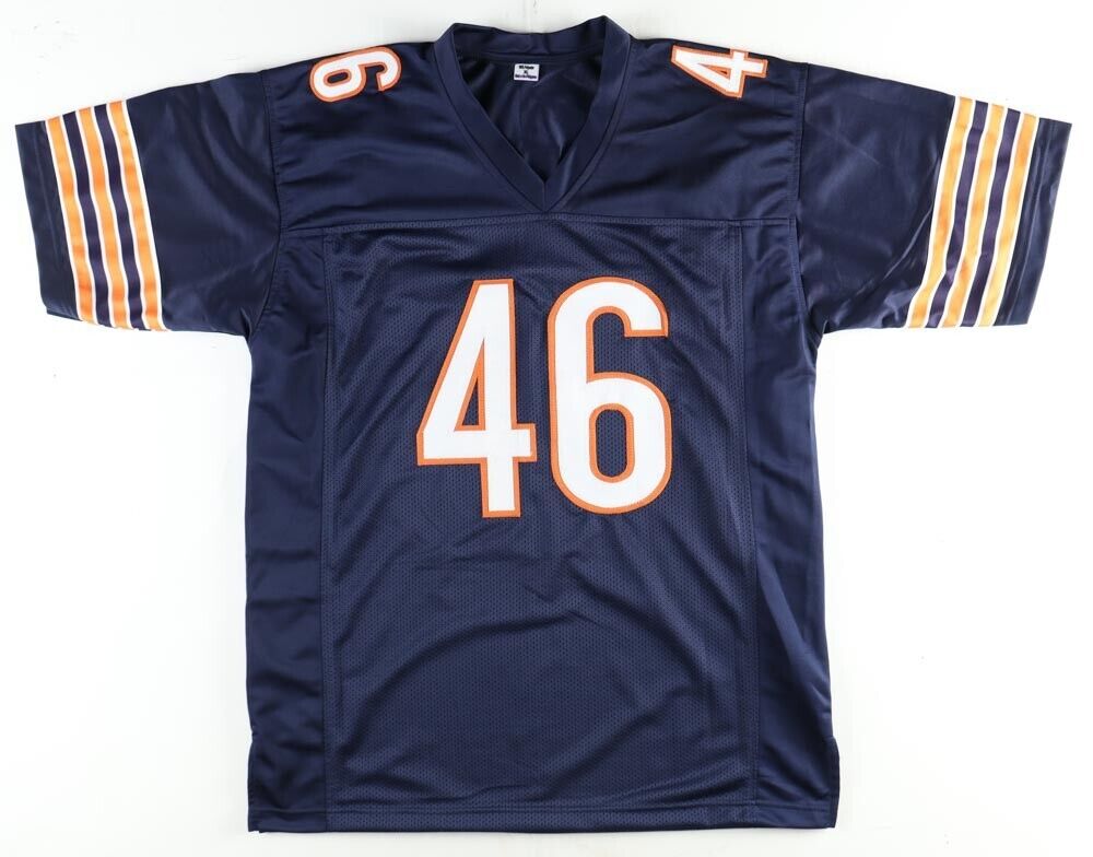 Doug Plank Signed Chicago Bears Jersey (Beckett) 1975 12th Rnd Pck Ohio State DB