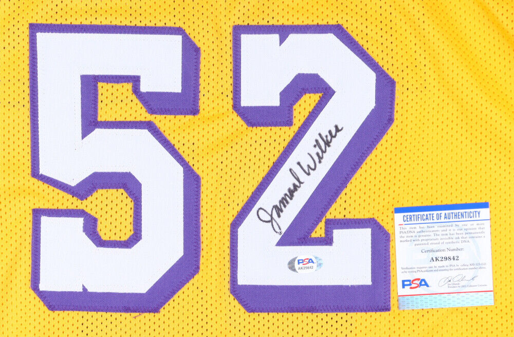 Jamaal Wilkes Signed Los Angeles Lakers Jersey (PSA COA) 4xNBA Champion Forward