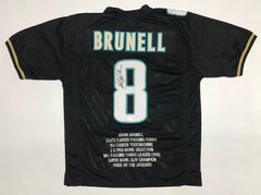 Mark Brunell Signed Jacksonville Jaguars Career Highlight Stat Jersey (JSA COA)