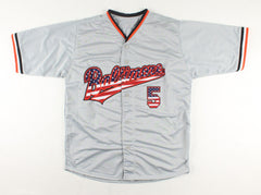 Brooks Robinson Signed Orioles Highlight Stat USA Jersey Insc HOF 1983 (JSA COA)