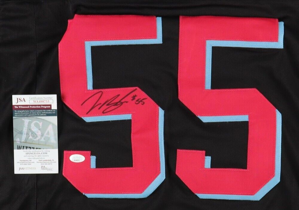 Jerome Baker Signed Miami Dolphins Color Rush Jersey (JSA COA) Ex-Ohio State L.B