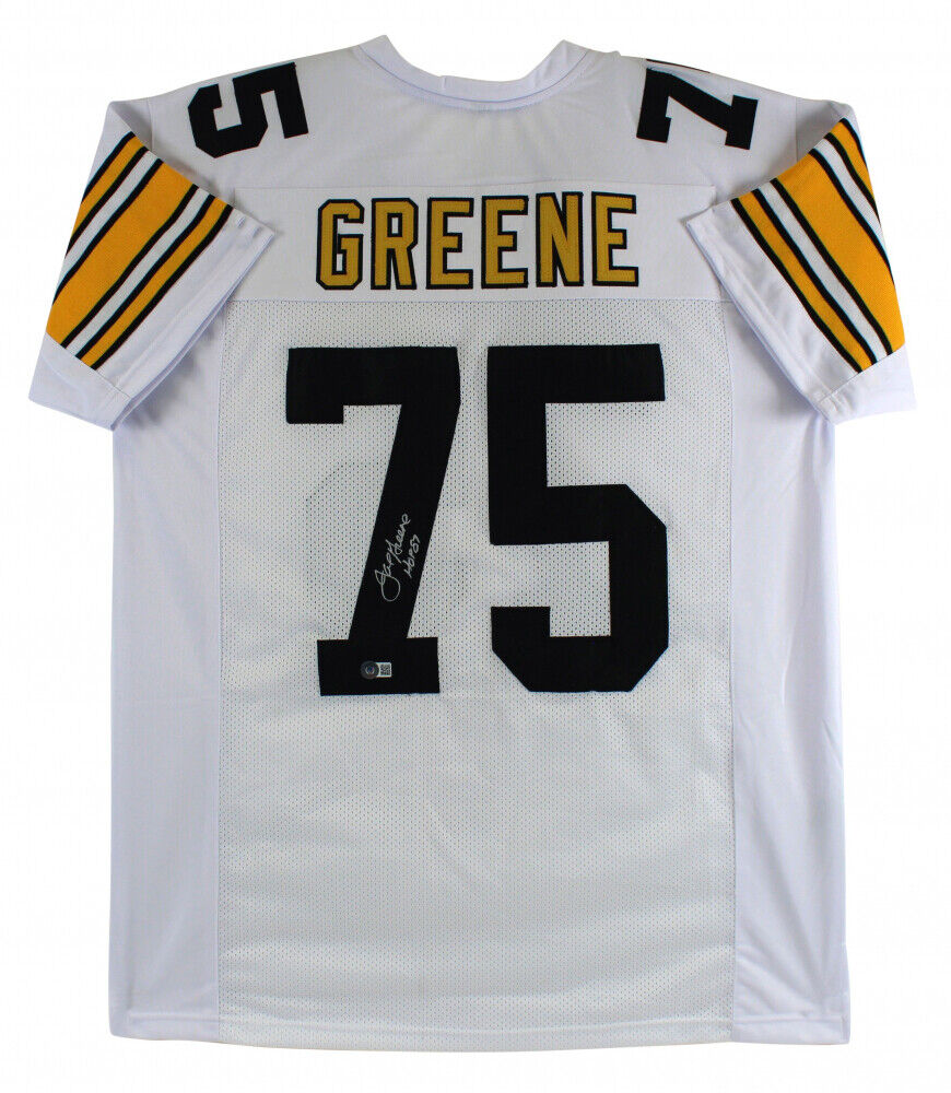 Mean Joe Greene Signed Pittsburgh Steelers Jersey Inscribed HOF 87 Beckett Holo