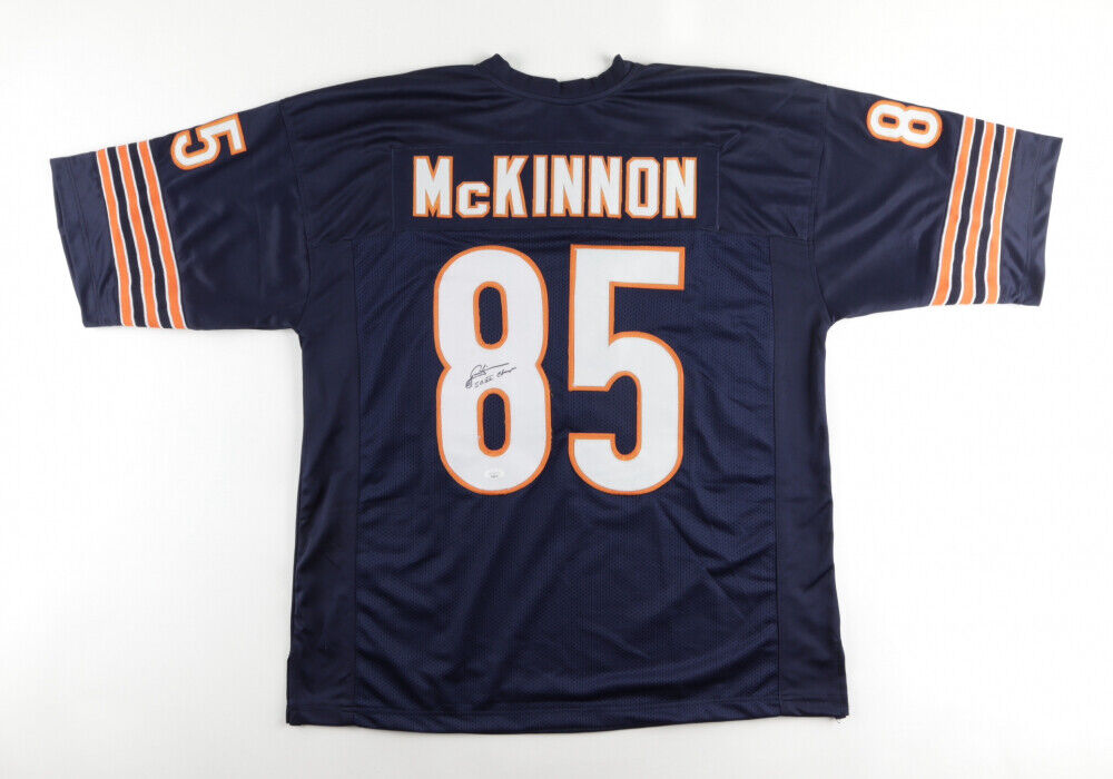 Dennis McKinnon Signed Chicago Bears Jersey (JSA COA) 1985 Super Bowl XX W.R.