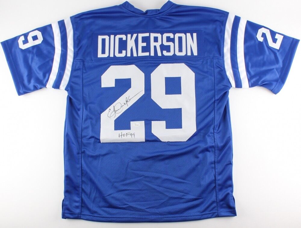 Eric Dickerson Signed Indianapolis Colts Jersey Inscribed "HOF 99"(JSA Hologram)