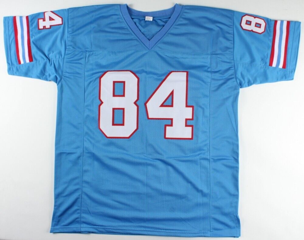 Billy "White Shoes" Johnson Signed Houston Oilers Jersey (Radtke) 3×Pro Bowl WR