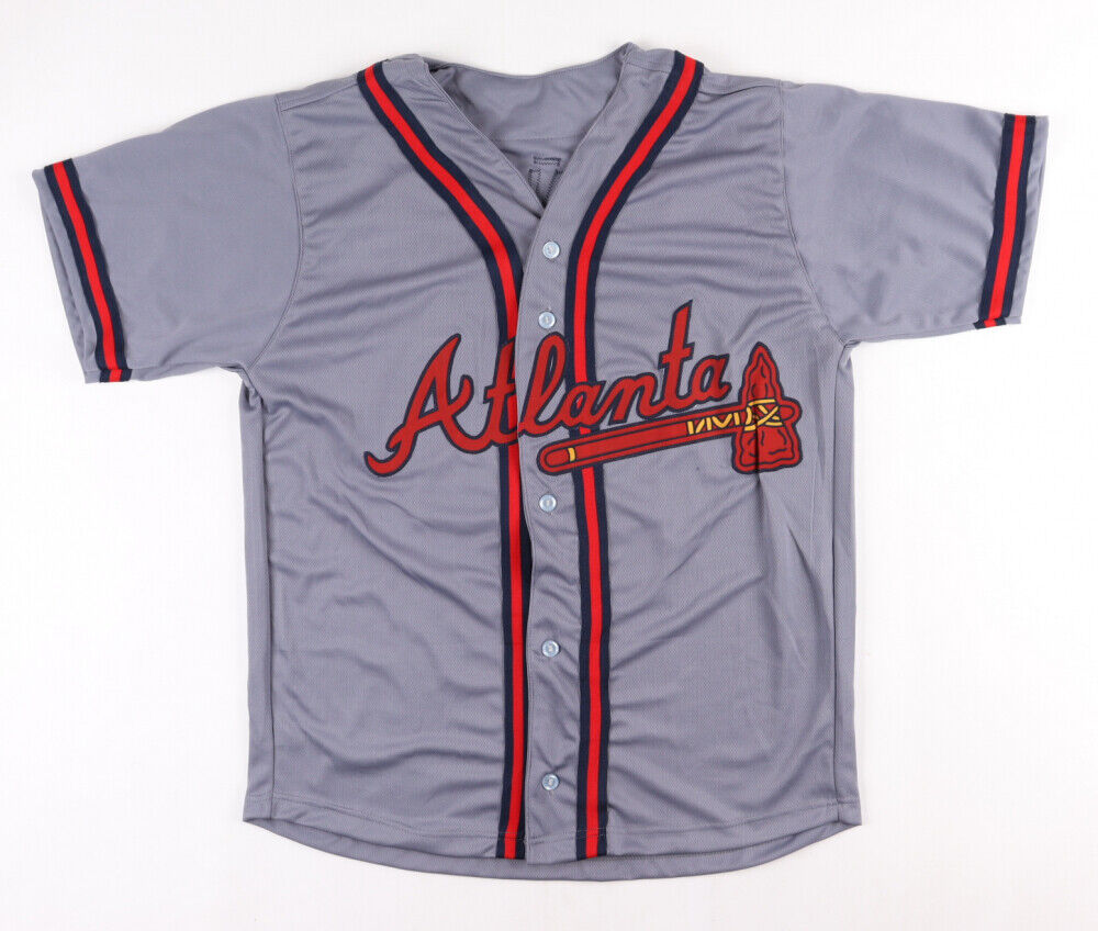 Ronald Acuna Jr Signed Atlanta Braves Jersey (USA SM) 2018 N.L. Rookie o/t Year