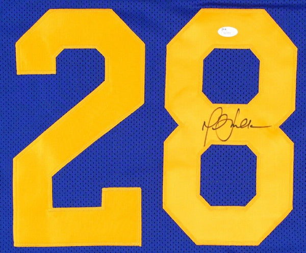 Marshall Faulk Signed Rams Jersey (JSA COA) NFL Most Valuable