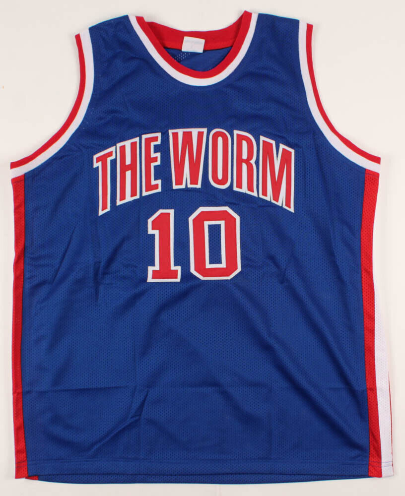 Dennis Rodman Signed Detroit Pistons Jersey (JSA COA) 5×NBA Champion / The Worm