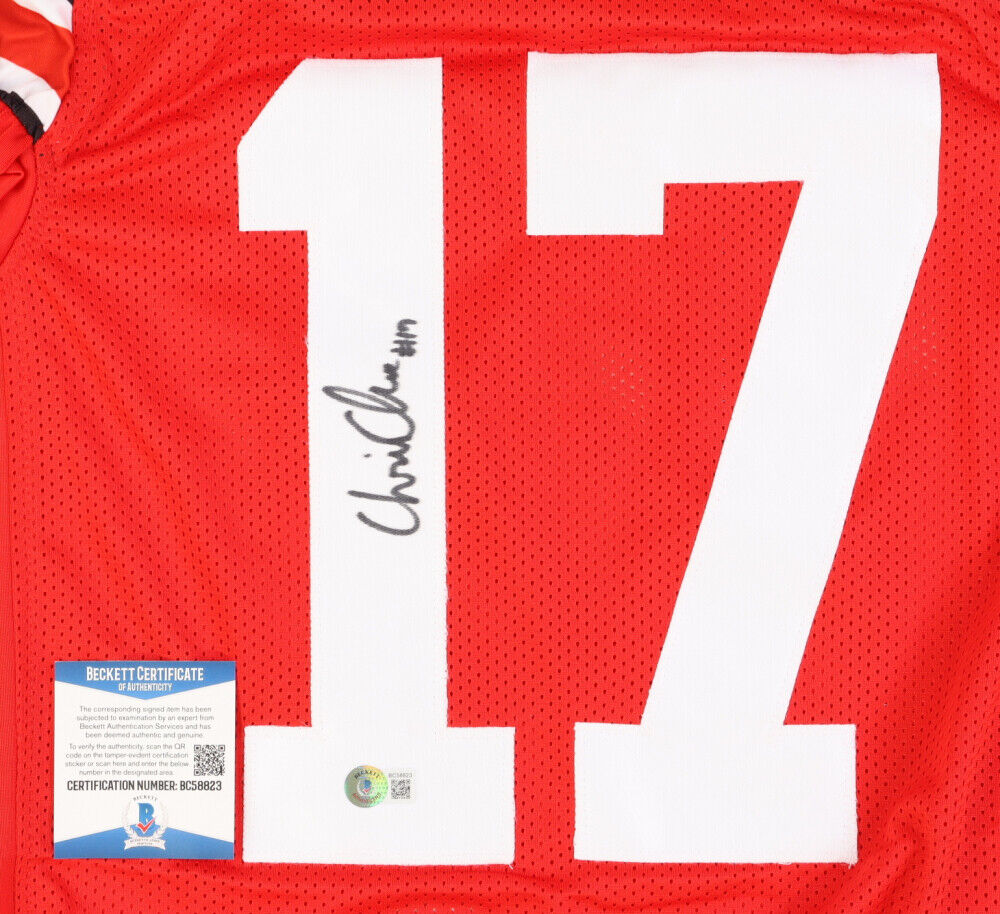 Chris Olave Signed Ohio State Buckeyes Jersey (Beckett COA) Frosh. / Soph. #17