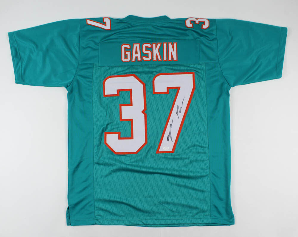 Myles Gaskin Signed Miami Dolphins Jersey (JSA COA) 2nd Year RB Washington Husky