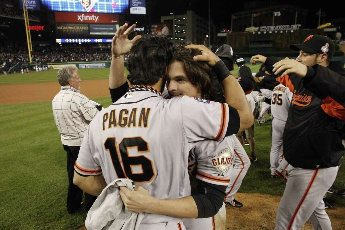 Angel Pagan Signed San Francisco Giants Jersey (JSA COA) 2012 World Series Patch