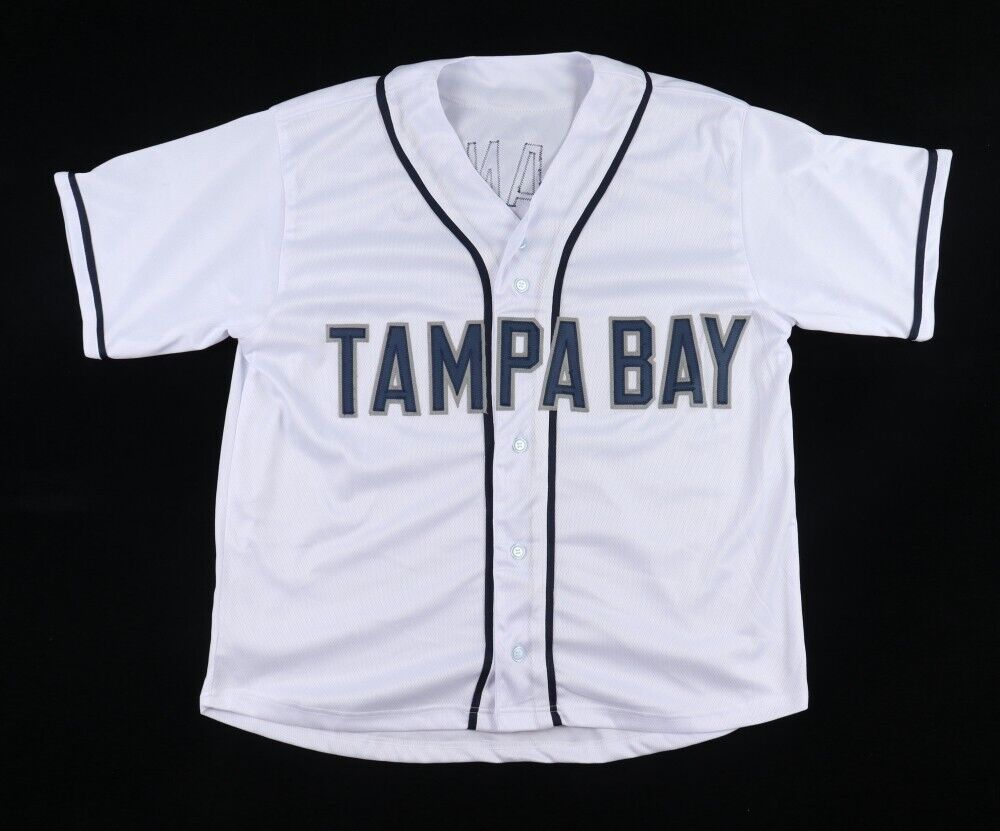 Wander Franco Signed Rays Jersey (JSA) Tampa Ray 2021 Rookie Phenom Shortstop
