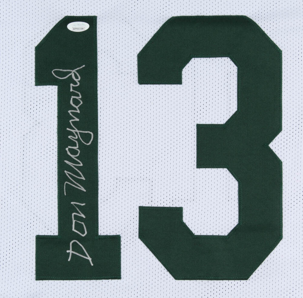 Don Maynard Signed New York Jets Jersey (JSA COA) 1969 Super Bowl Champion Jets