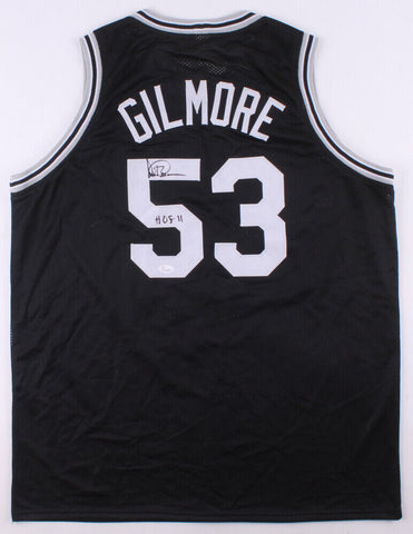 Artis Gilmore Signed San Antonio Spurs Jersey Inscribed "HOF 11" (JSA COA) Bulls