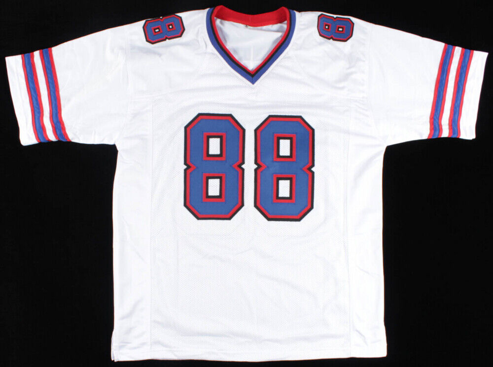 Dawson Knox Signed Bills White Jersey (JSA COA) Buffalo 2019 #3 Pick Tight End
