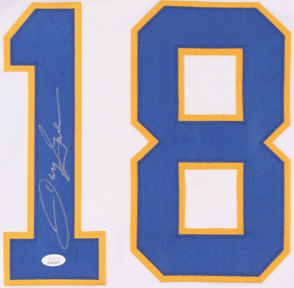 Danny Gare Signed Buffalo Sabres Jersey (JSA COA) 2x50 Goal Scorer / 2xAll Star