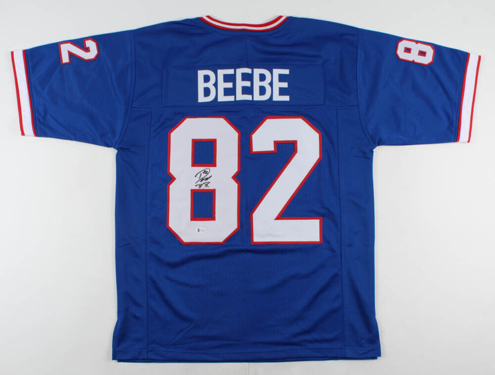 Don Beebe Signed Bills Jersey (Beckett COA) Buffalo Wide Receiver (1989–1994)