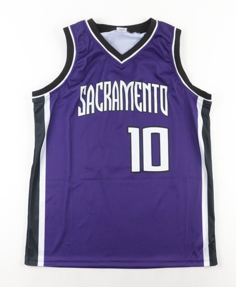Mike Bibby Signed Sacramento Kings Jersey (Steiner) 1999 NBA All Rookie Team