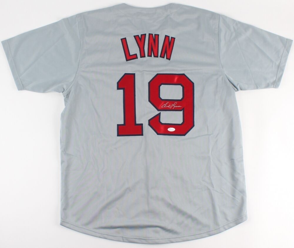 Fred Lynn Signed 1975 Boston Red Sox Jersey (JSA COA) 75 A L Rookie of the Year