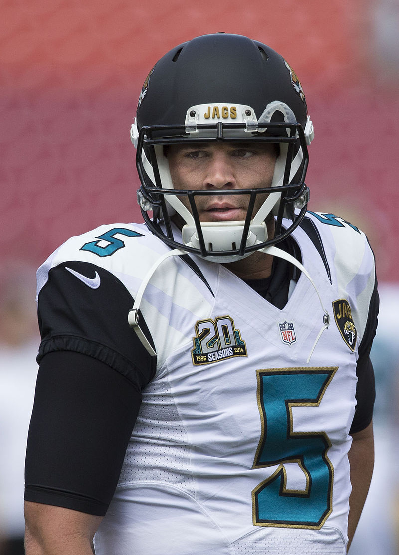 Blake Bortles Signed Jaguars Jersey (JSA COA) Jacksonville #1 in Pick 2014 Draft