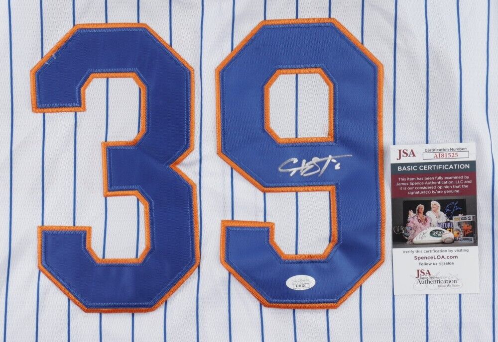 Edwin Diaz Signed New York Mets Nike Style Jersey (JSA COA) 2xReliever o/t Year.