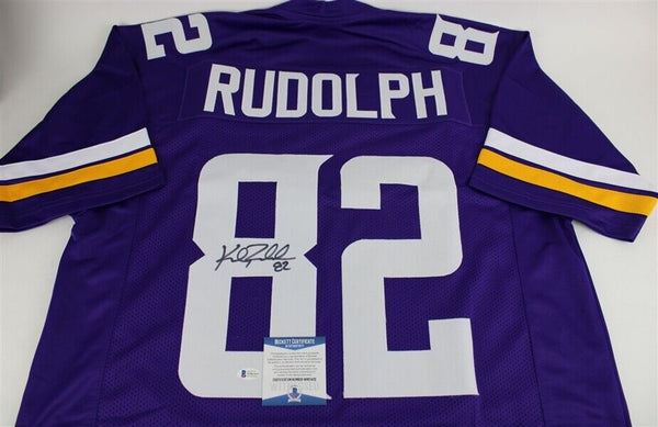 Kyle Rudolph Signed Minnesota Vikings Jersey (Beckett COA) All Pro Tight End