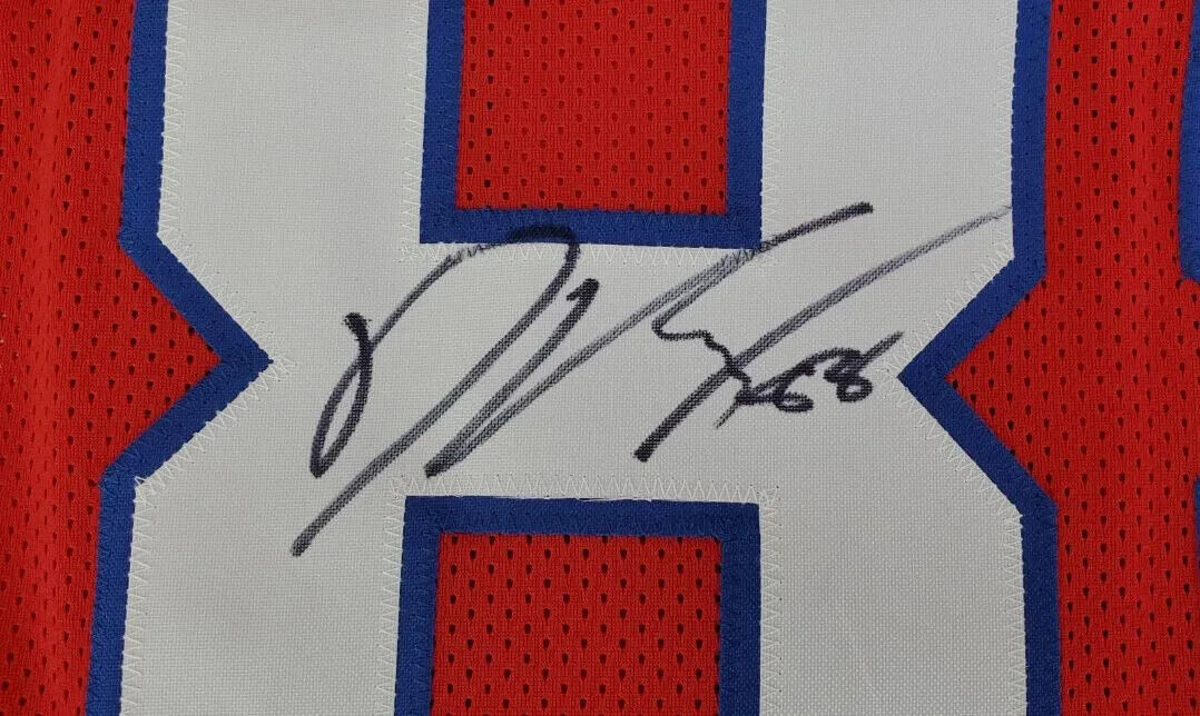 Dawson Knox Signed Bills Jersey (Beckett) Buffalo 2019 #3 Pick 2022 Pro Bowl T.E