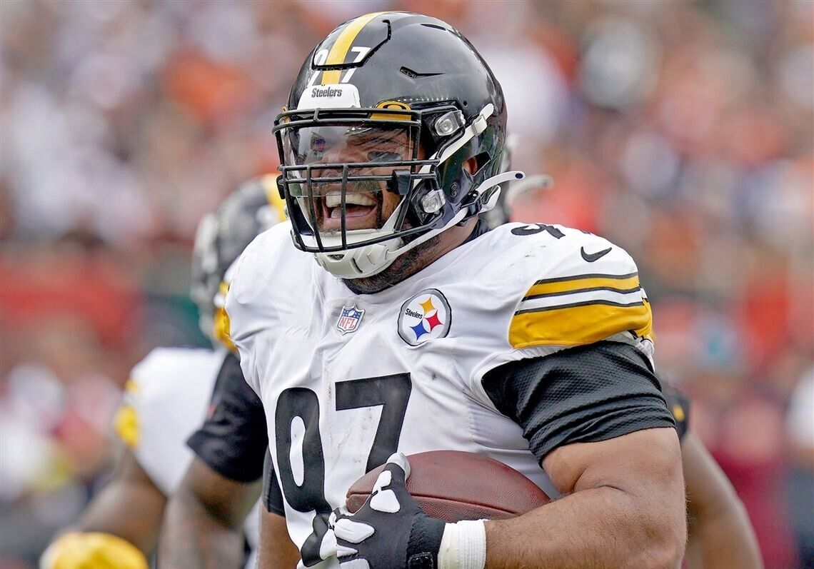 Cameron Heyward Signed Steelers Flash Alternate Speed Mini Helmet (Beckett) D.T.