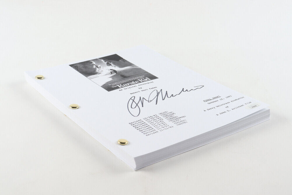 Ralph Macchio Signed "The Karate Kid" Movie Script (JSA COA) Daniel LaRusso