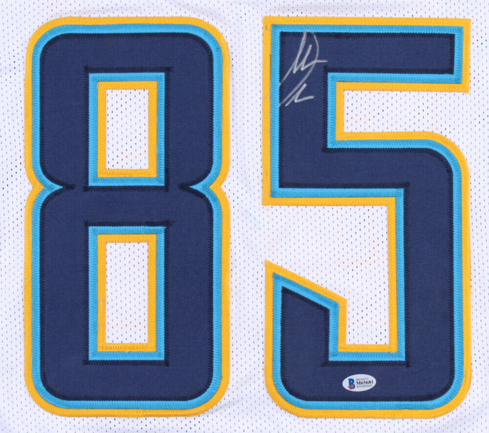 Antonio Gates Signed San Diego Chargers Jersey (Beckett COA) 8×Pro Bowl T.E.